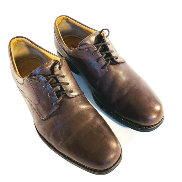 Johnston & Murphy Shoes Men's Size 10 M Leather Lace Up Brown Brazil 207426 - Picture 4 of 11
